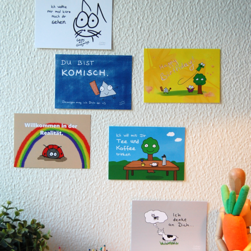 6er Postkartenset